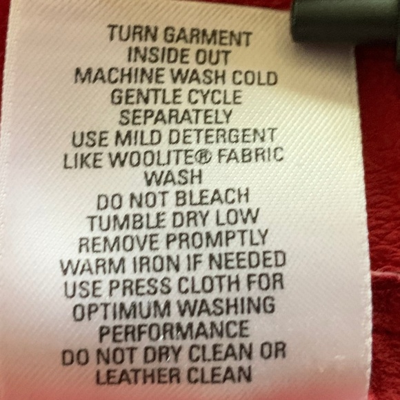 Nordstrom Women's Red Genuine Leather Button Coat Jacket XL - Picture 7 of 7